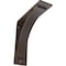 Ekena Millwork Morris Steel Bracket, Hammered Brown 3"W x 10"D x 10"H BKTM03X10X10MOHBR - alternate 1